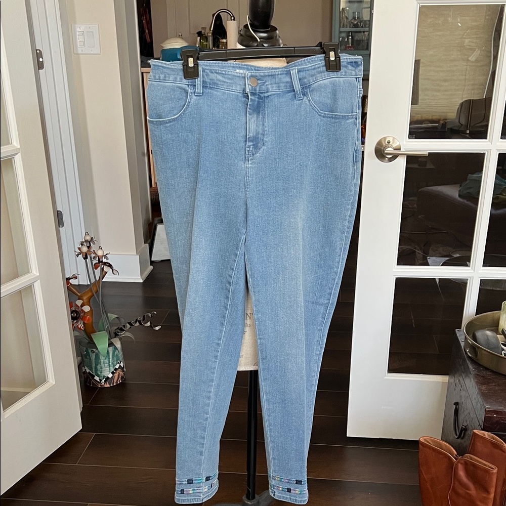 Chico's Sky Blue Skinny Jeans